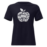 Hope Health Happiness Apple - Women's T-shirt