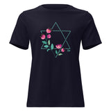 Star of David Flowers - Women's T-shirt