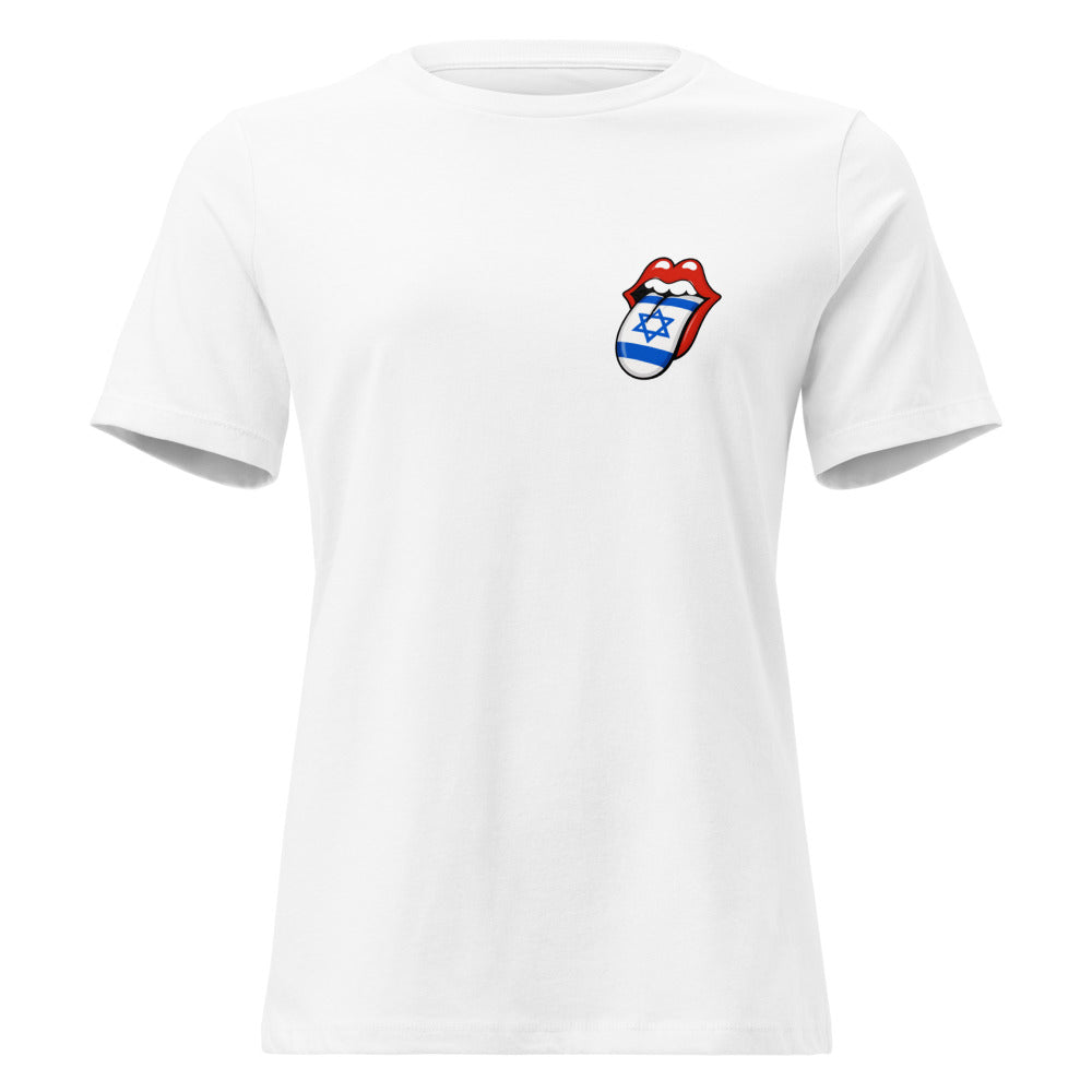 Israel Flag Tongue - Women's T-shirt