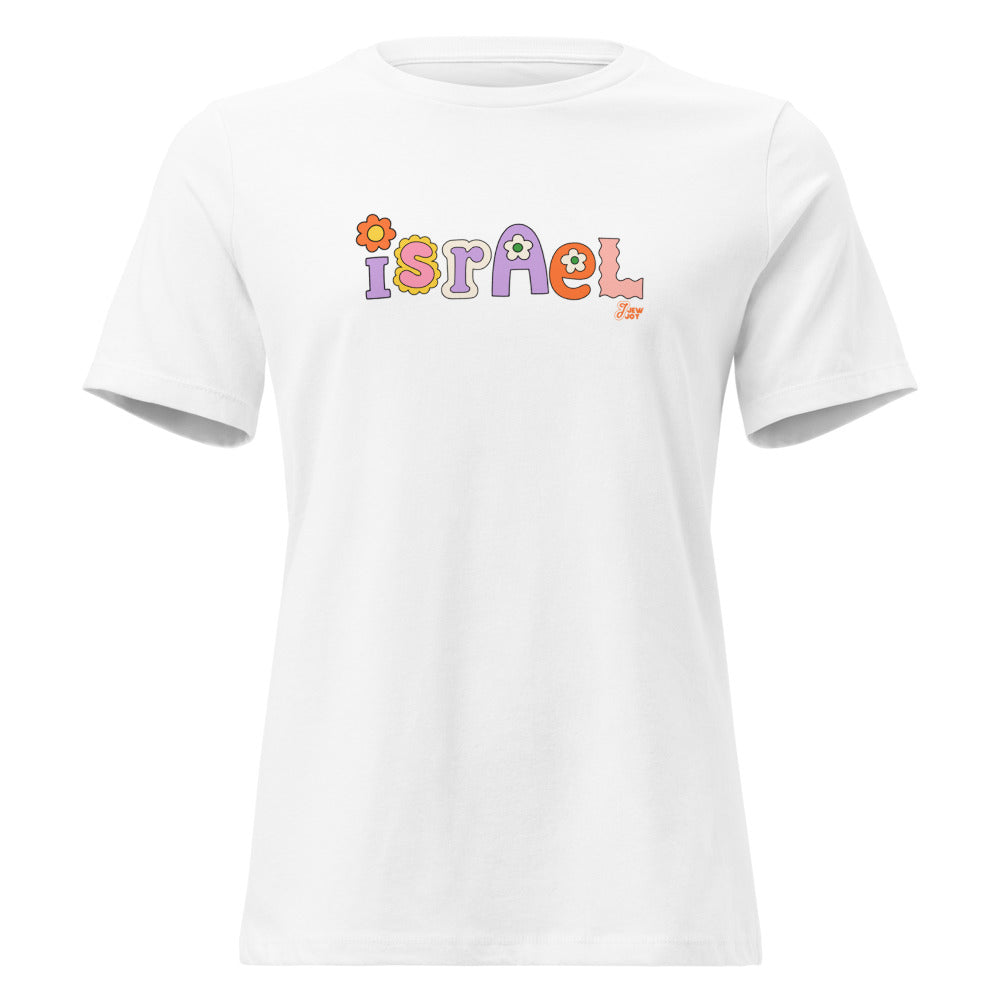 Israel Retro Flowers - Women's T-shirt