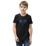 Watercolor Hanukkah Menorah - Youth T-shirt
