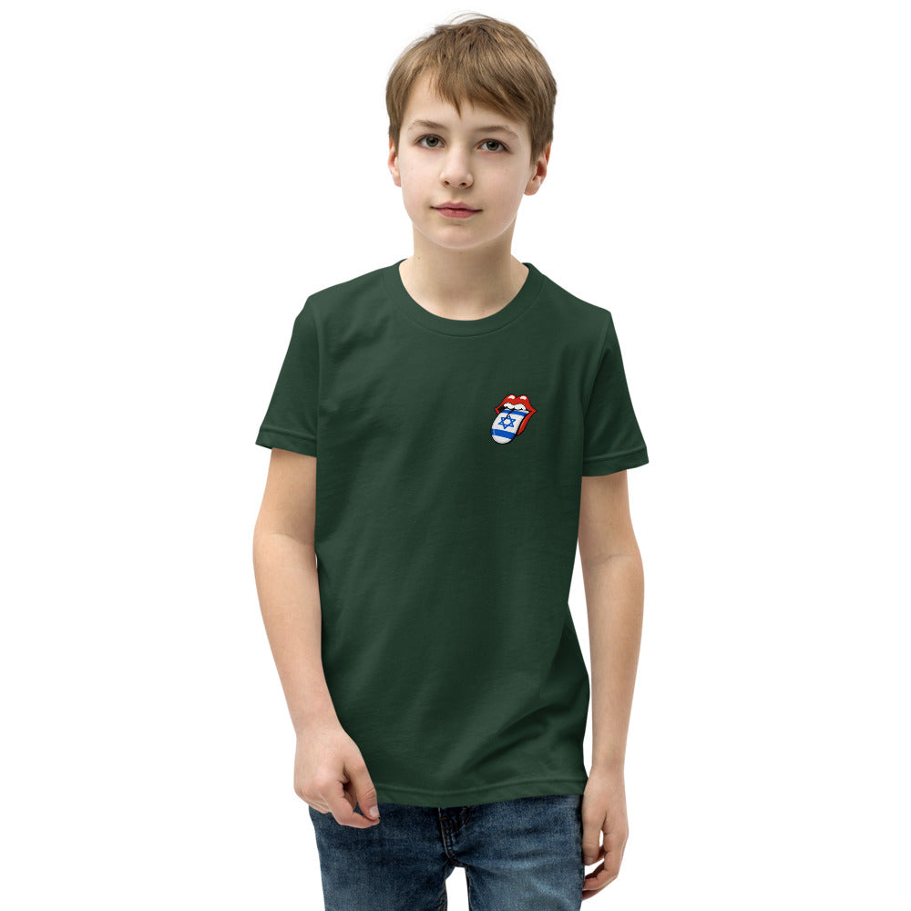 Israel Flag Tongue - Youth Staple Tee
