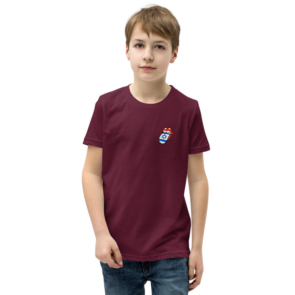 Israel Flag Tongue - Youth Staple Tee