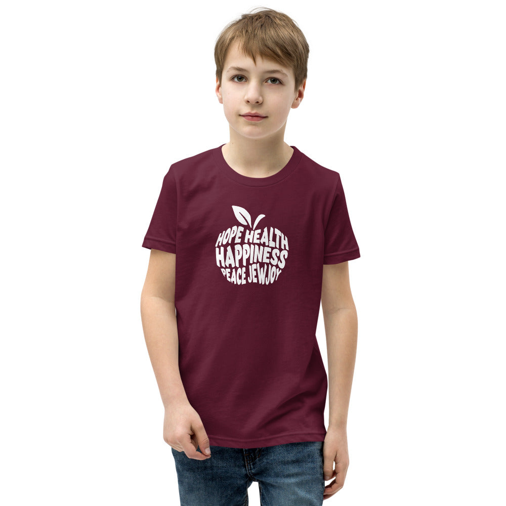 Hope Health Happiness Apple - Youth T-shirt