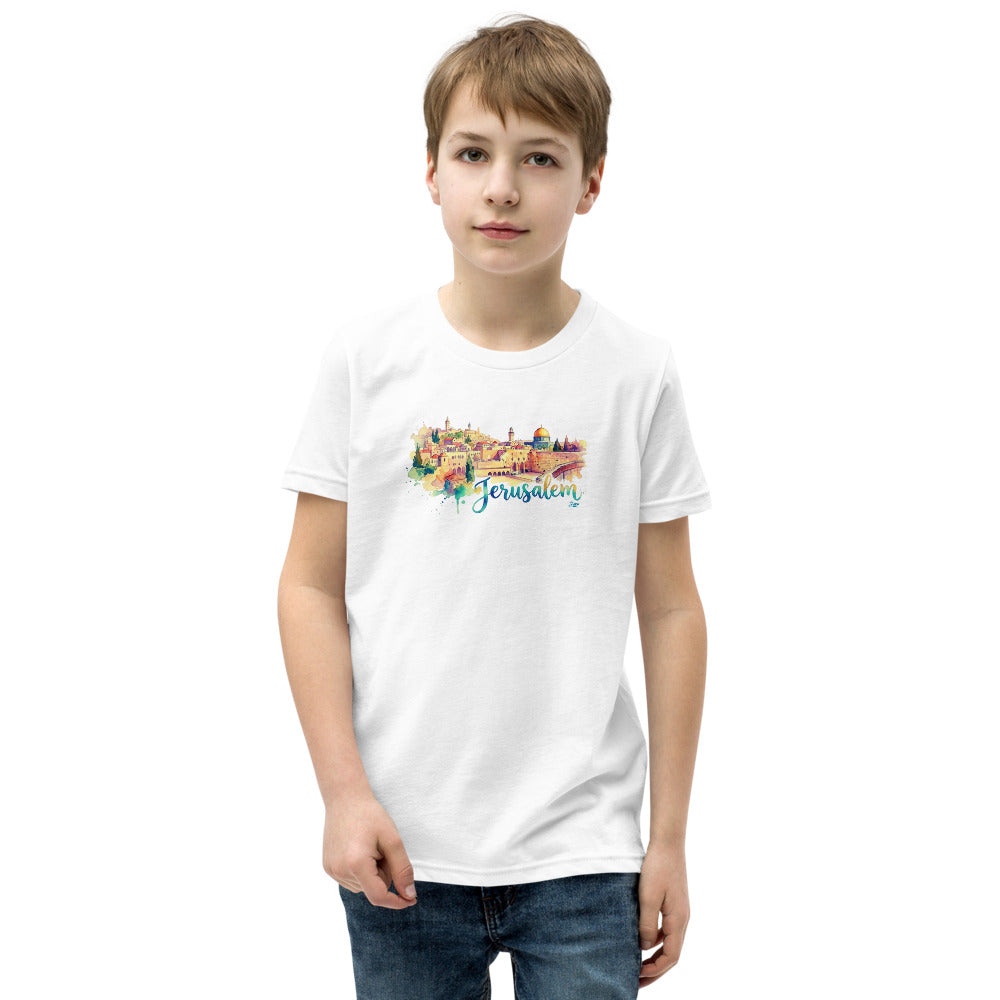 Jerusalem Watercolor - Youth T-shirt